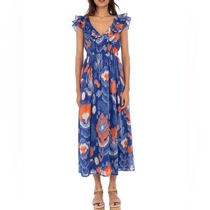 Banjanan Maya Dress, Ikat Floral NWT